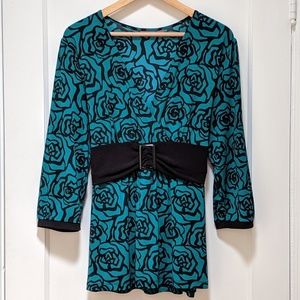 Apt. 9 Rose print blouse